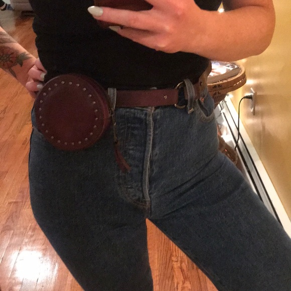 Rebecca Minkoff burgundy leather belt bag - Picture 1 of 3